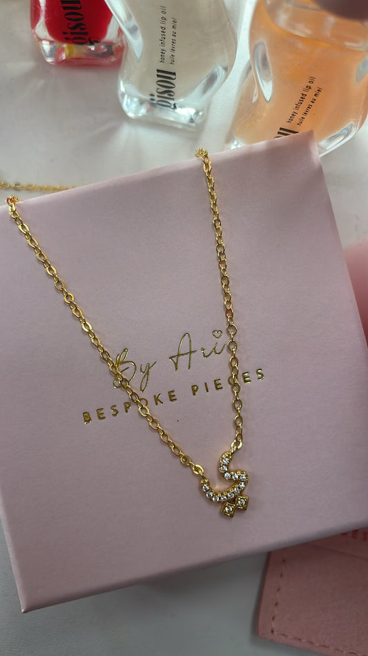 Arabic initial necklace 🫶🏽