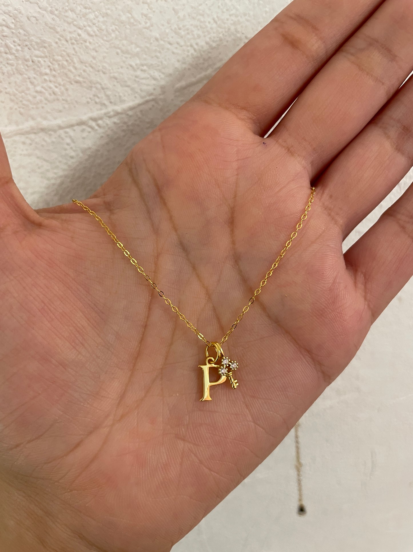 heart key necklace ๐