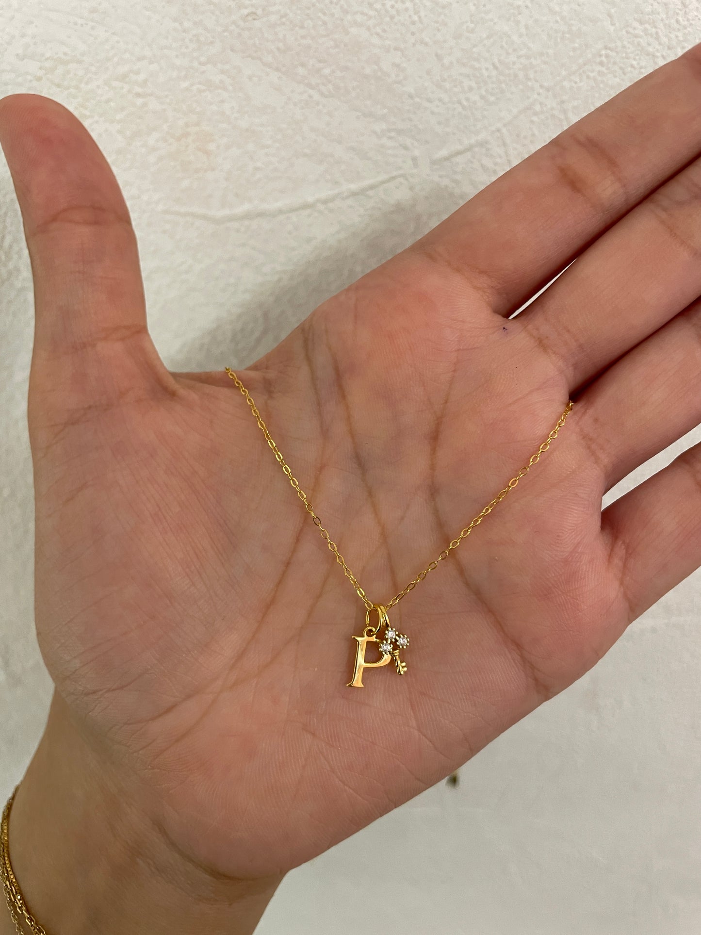 heart key necklace ๐