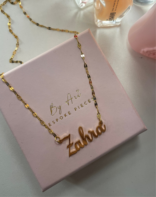 Tiered chain name necklace 🫶🏽