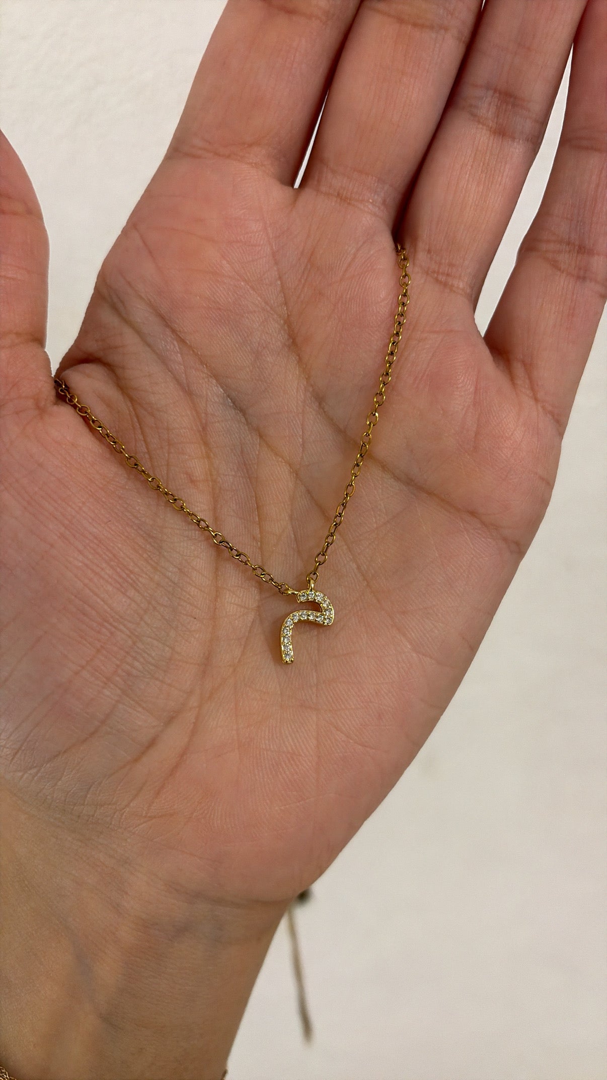 Arabic initial necklace 🫶🏽