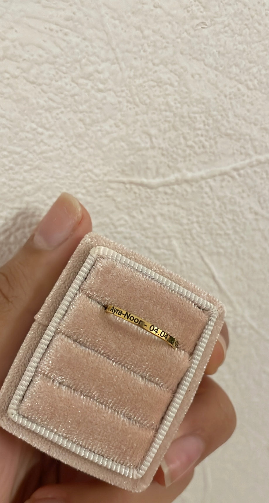 Personalised stacking ringš¤