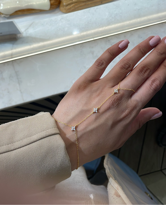 Flower hand chain 🫶🏽