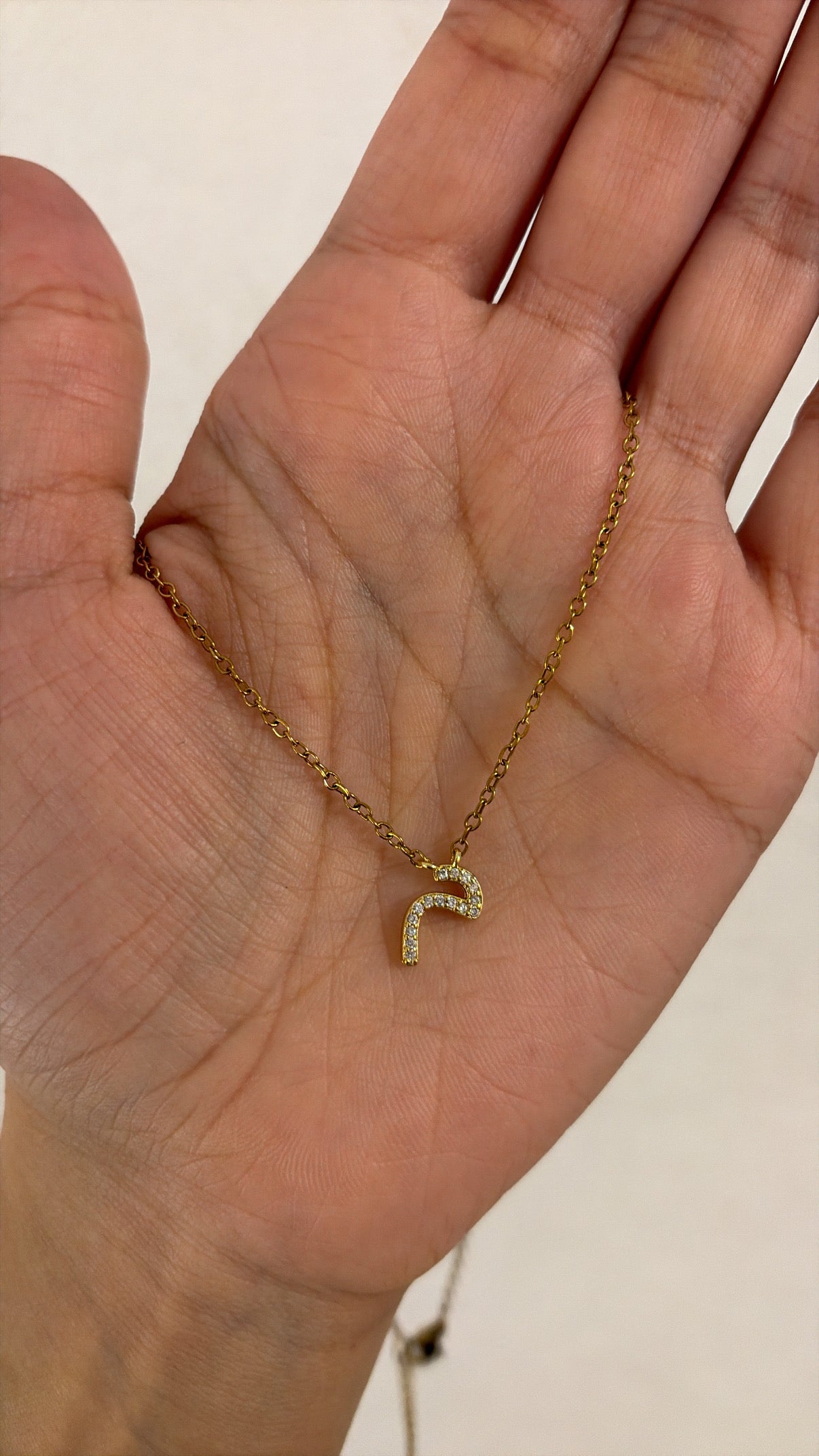 Arabic initial necklace 🫶🏽